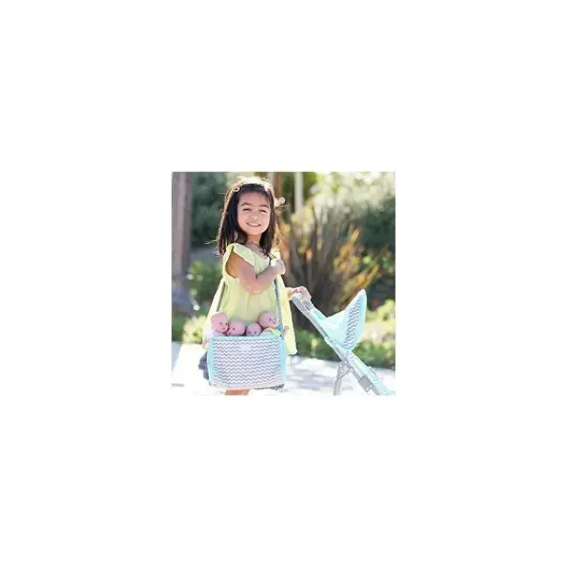 Adora Dolls Accessories|Dolls*- Baby Doll Diaper Bag, Includes Changing Mat and 2 Doll Diapers, Zig Zag Print
