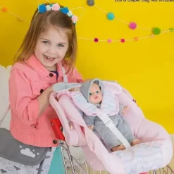 Adora Dolls Accessories|Dolls*- Classic Doll Car Seat, Pastel Pink
