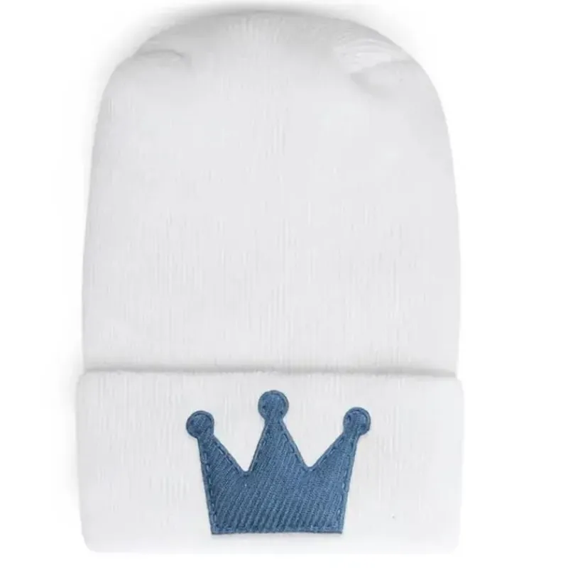 Adora Baby Gifts Baby Hats*- Newborn Baby Hospital Hat, Linen Demin Crown