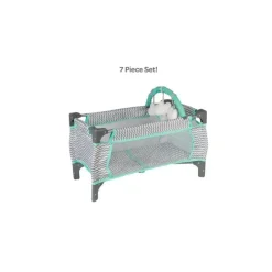 Adora Dolls Accessories|Dolls*Crib Zig Zag Deluxe Pack N Play