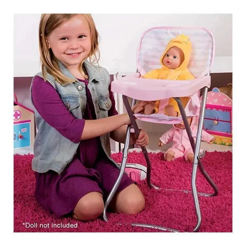 Adora Dolls Accessories|Dolls*High Chair Accessories Baby Pink for Baby Dolls