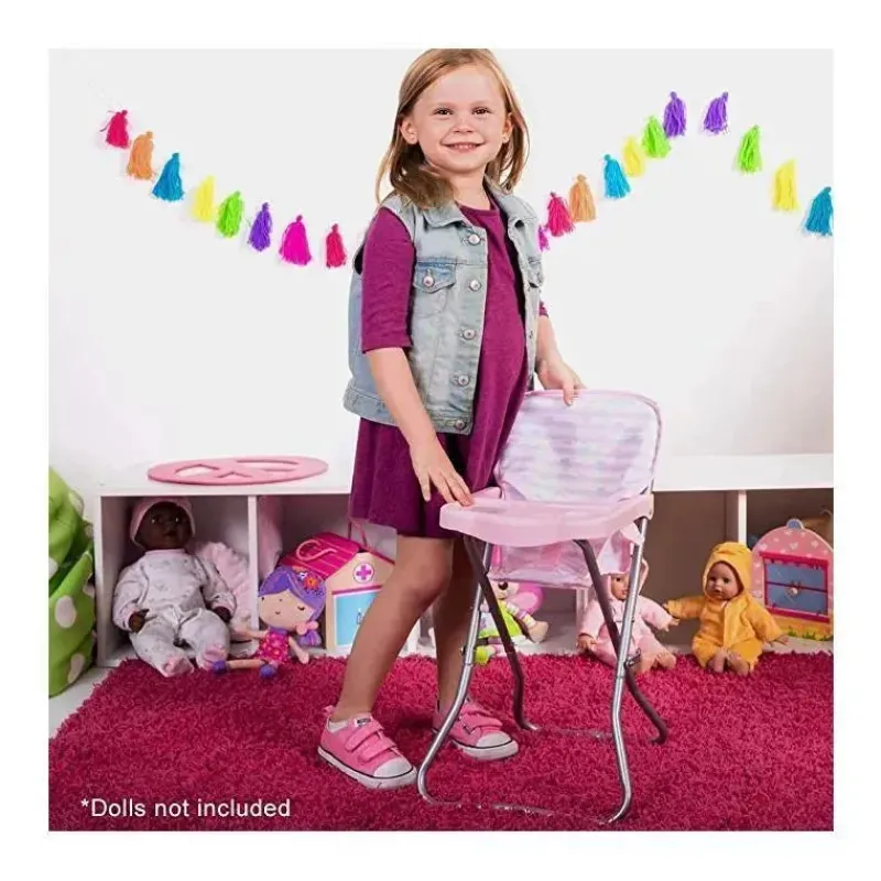 Adora Dolls Accessories|Dolls*High Chair Accessories Baby Pink for Baby Dolls