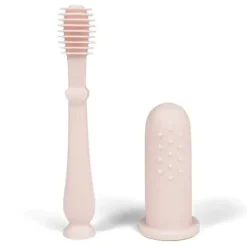 Ali + Oli Oral & Nasal Care*- Baby Finger Toothbrush & Tongue Cleaner Oral Set, Blush