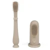 Ali + Oli Oral & Nasal Care*- Baby Finger Toothbrush & Tongue Cleaner Oral Set, Sand