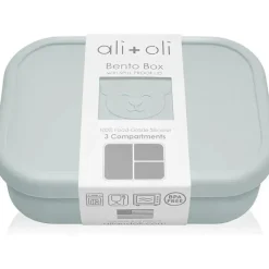 Ali + Oli Lunch Box|Dishes, Utensils & Food Containers*- Leakproof Silicone Bento Box, Dream Blue