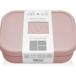 Ali + Oli Lunch Box|Dishes, Utensils & Food Containers*- Leakproof Silicone Bento Box, Rose