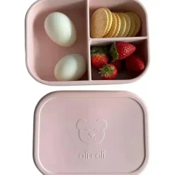 Ali + Oli Lunch Box|Dishes, Utensils & Food Containers*- Leakproof Silicone Bento Box, Blush