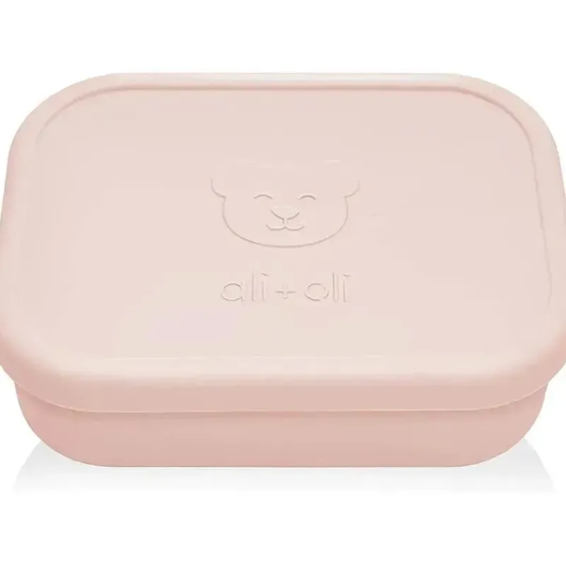 Ali + Oli Lunch Box|Dishes, Utensils & Food Containers*- Leakproof Silicone Bento Box, Blush