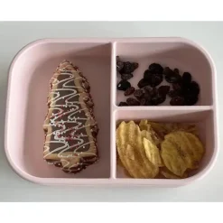 Ali + Oli Lunch Box|Dishes, Utensils & Food Containers*- Leakproof Silicone Bento Box, Blush