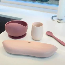 Ali + Oli Straw, Sippy & Training Cups|Dishes, Utensils & Food Containers*- Open Cup For Baby & Toddler, Misty Blush