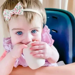 Ali + Oli Straw, Sippy & Training Cups|Dishes, Utensils & Food Containers*- Open Cup For Baby & Toddler, Misty Blush