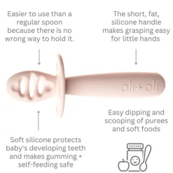Ali + Oli Utensils & Accessories|Dishes, Utensils & Food Containers*- (3-Pc) Multi Stage Spoon Set For Baby, Blush