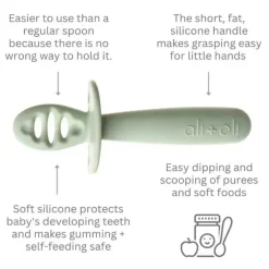 Ali + Oli Utensils & Accessories|Dishes, Utensils & Food Containers*- 3Pk Multi Stage Spoon Set For Baby, Pine