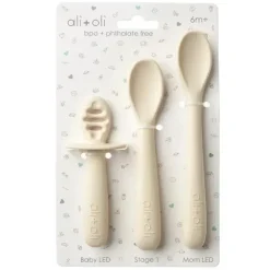 Ali + Oli Utensils & Accessories|Dishes, Utensils & Food Containers*- 3Pk Multi Stage Spoon Set For Baby, Coco