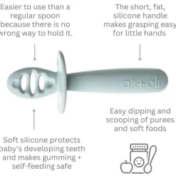Ali + Oli Utensils & Accessories|Dishes, Utensils & Food Containers*- 3Pk Multi Stage Spoon Set For Baby, Blue