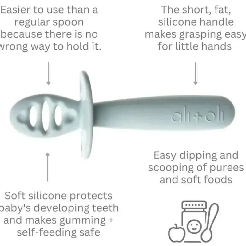 Ali + Oli Utensils & Accessories|Dishes, Utensils & Food Containers*- 3Pk Multi Stage Spoon Set For Baby, Blue