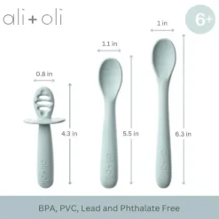 Ali + Oli Utensils & Accessories|Dishes, Utensils & Food Containers*- 3Pk Multi Stage Spoon Set For Baby, Blue
