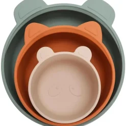 Ali + Oli Feeding Gift Set|Plates & Bowls*- 3Pk Stackable Snack Bowl Set, Citrus Splash