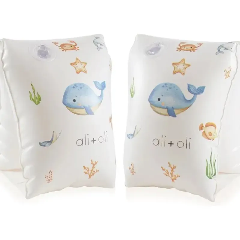 Ali + Oli Life Vests & Floats*- Swim Arm Band Wings Inflatable Float (Undersea)