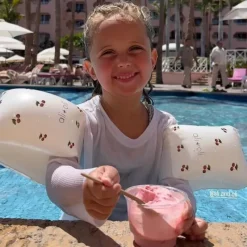 Ali + Oli Life Vests & Floats*- Swim Arm Band Wings Inflatable Float (Cherry)