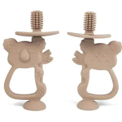 Ali + Oli Oral & Nasal Care*- Training Toothbrush Oral Care Koala, Taupe