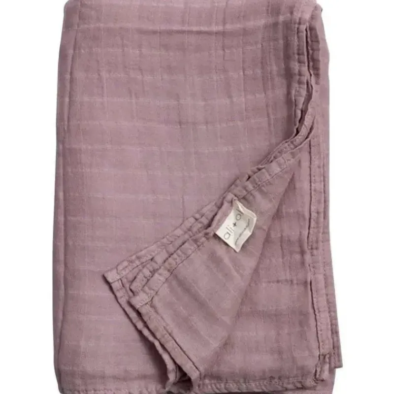 Ali + Oli Swaddles & Wearable Blankets*Muslin Swaddle Blanket (Violet)