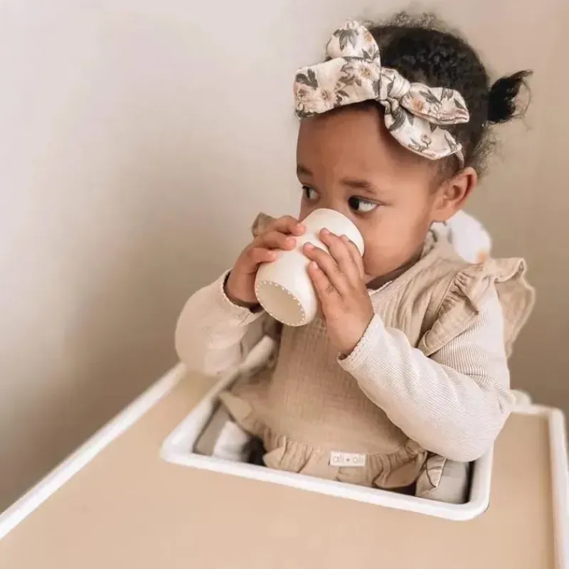 Ali + Oli Straw, Sippy & Training Cups|Dishes, Utensils & Food Containers*Open Cup For Baby & Toddler (Coconut)