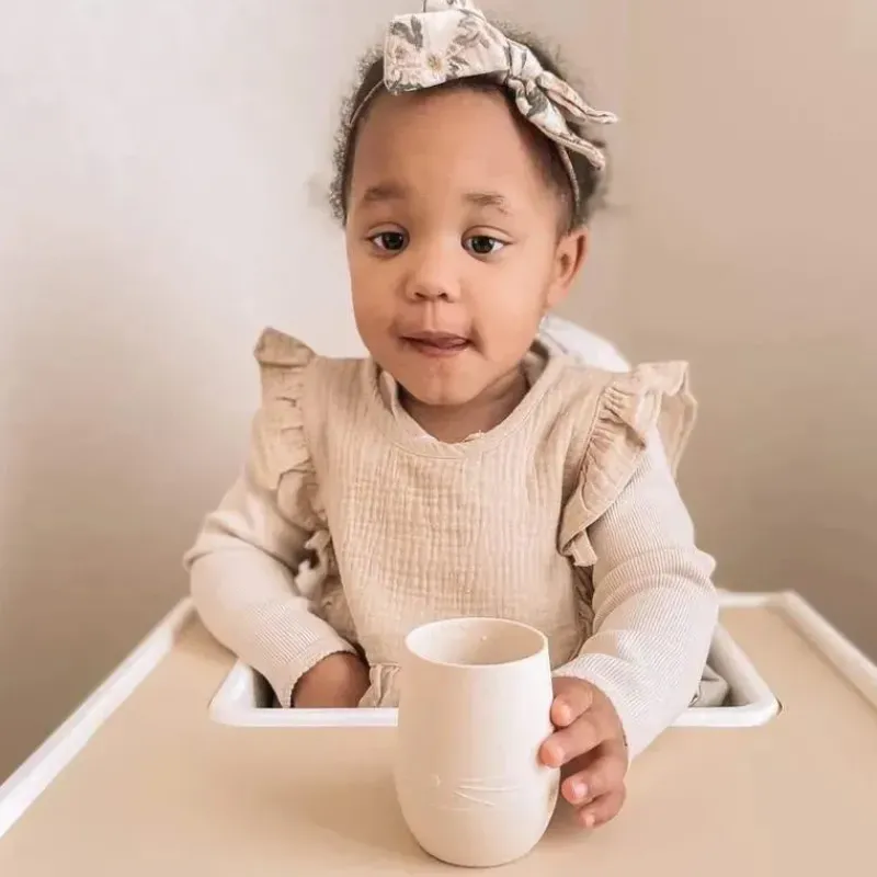 Ali + Oli Straw, Sippy & Training Cups|Dishes, Utensils & Food Containers*Open Cup For Baby & Toddler (Coconut)