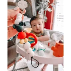Ali + Oli Mickey & Minnie|Pacifier Clips & Cases*Pacifier Clip (Mickey Mouse)