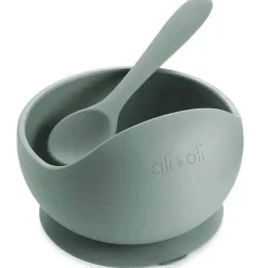 Ali + Oli Suction Plates & Bowls|Dishes, Utensils & Food Containers*Suction Bowl & Spoon (Mint)