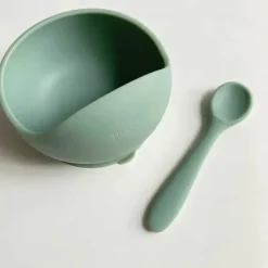 Ali + Oli Suction Plates & Bowls|Dishes, Utensils & Food Containers*Suction Bowl & Spoon (Mint)