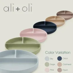 Ali + Oli Plates & Bowls|Dishes, Utensils & Food Containers*Ali+Oli - Silicone Suction Plate, Sage