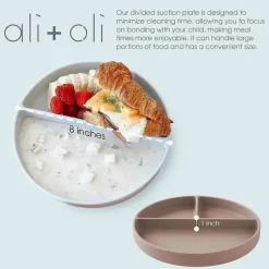 Ali + Oli Plates & Bowls|Dishes, Utensils & Food Containers*Ali+Oli - Silicone Suction Plate, Sage