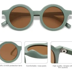 Ali + Oli Gift For Toddler|Sunglasses*Ali+Oli - SOJOS Cute Round Polarized Sunglasses, UV400 Protection, Mint