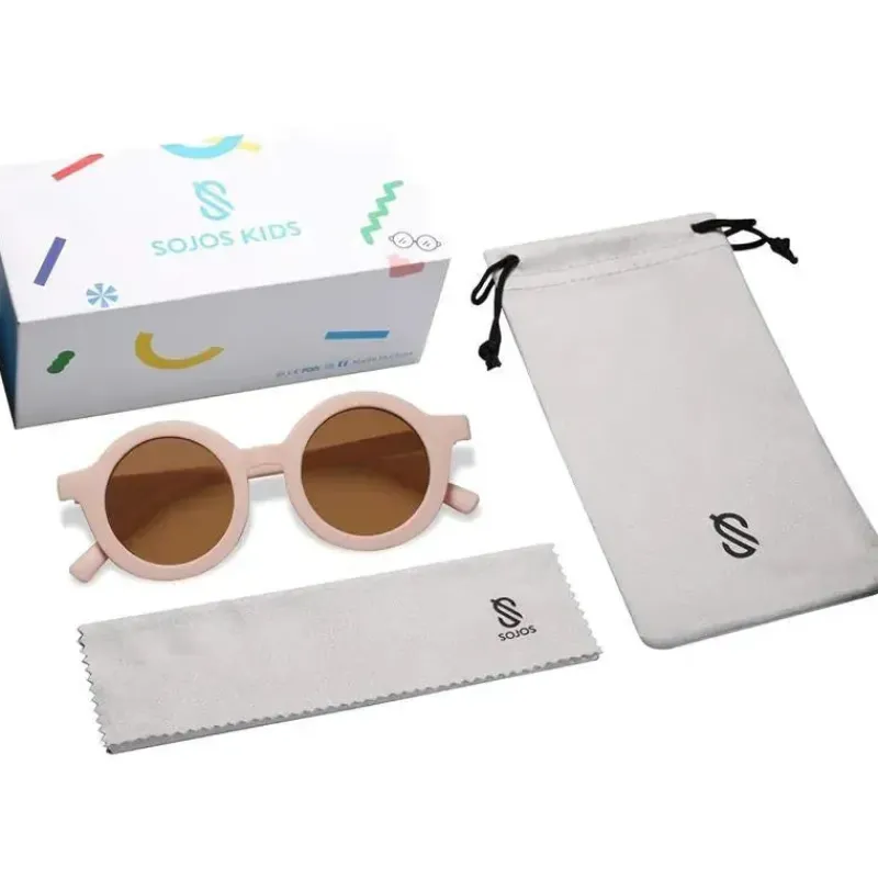 Ali + Oli Gift For Toddler|Sunglasses*Ali+Oli - SOJOS Cute Round Polarized Sunglasses, UV400 Protection, Pink Cream