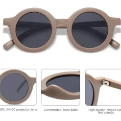 Ali + Oli Gift For Toddler|Sunglasses*Ali+Oli - SOJOS Cute Round Polarized Sunglasses, UV400 Protection, Taupe