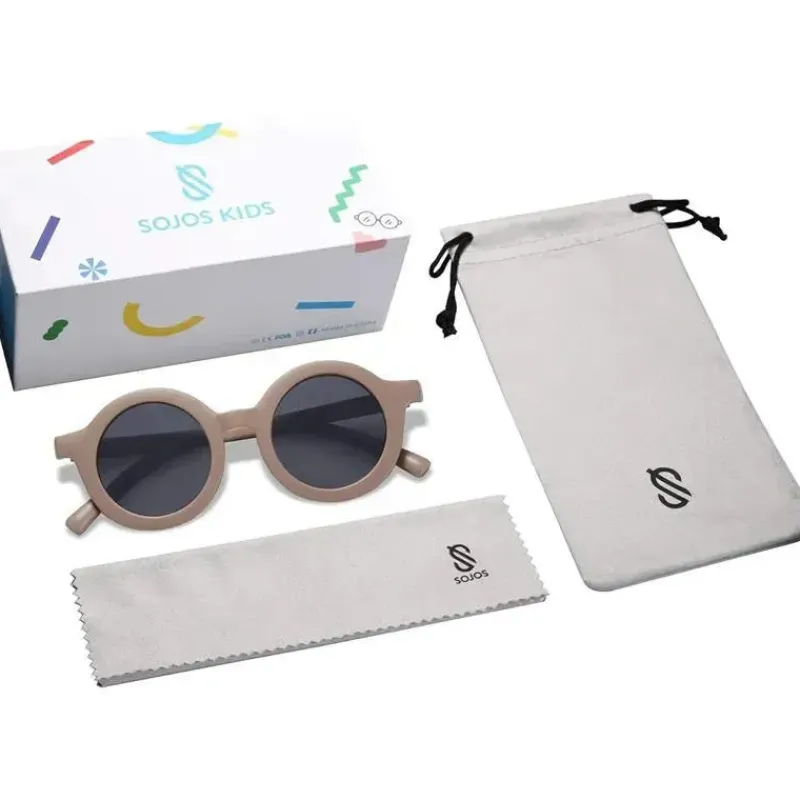Ali + Oli Gift For Toddler|Sunglasses*Ali+Oli - SOJOS Cute Round Polarized Sunglasses, UV400 Protection, Taupe