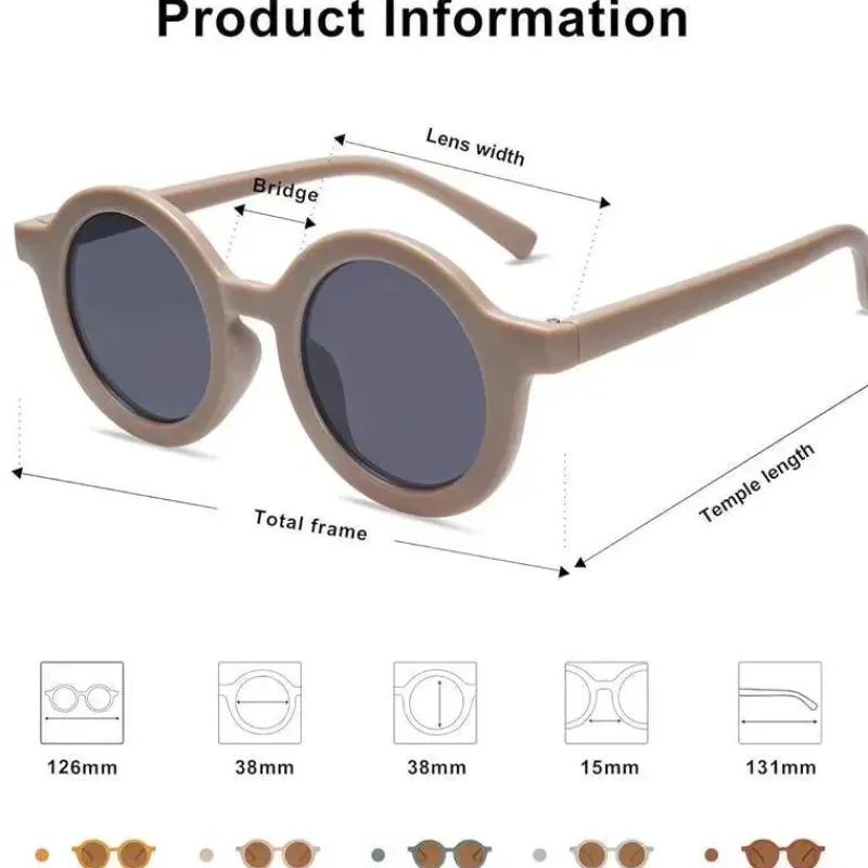 Ali + Oli Gift For Toddler|Sunglasses*Ali+Oli - SOJOS Cute Round Polarized Sunglasses, UV400 Protection, Taupe