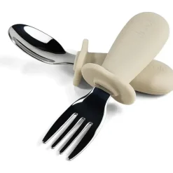 Ali + Oli Utensils & Accessories|Dishes, Utensils & Food Containers*Ali+Oli - Spoon & Fork Learning Set for Toddlers, 6m+, Khaki