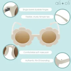Ali + Oli Sunglasses*Ali+Oli - Sunglasses for Kids Flower, White
