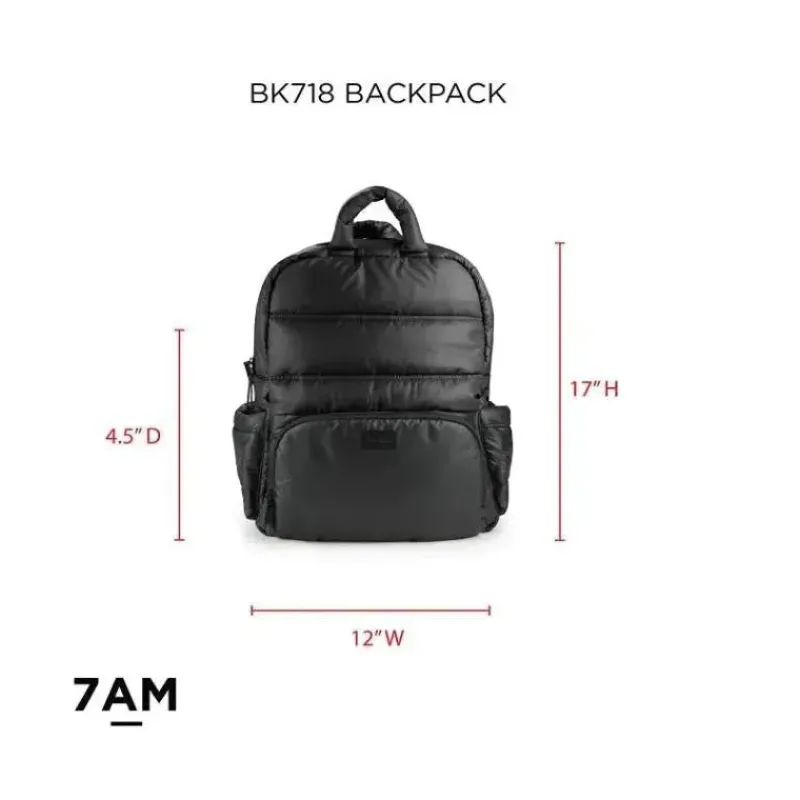 7AM Convertible Backpacks*Voyage - Diaper Bag Backpack, Black