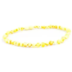 The Amber Monkey Amber Necklaces*Amber Monkey 12-13 Inch Necklace/Anklet - Milk Baroque