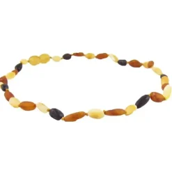 The Amber Monkey Amber Necklaces*Amber Monkey 12-13 Necklace, Raw Multi Bean