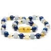 Amber Stone Amber Necklaces*- Baltic Amber & Gemstone Necklace 19