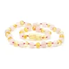 Amber Stone Amber Necklaces*- Baltic Amber & Gemstone Necklace 15