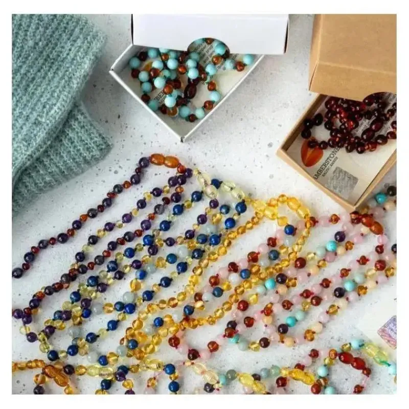 Amber Stone Amber Necklaces*- Baroque Amber Necklace 38