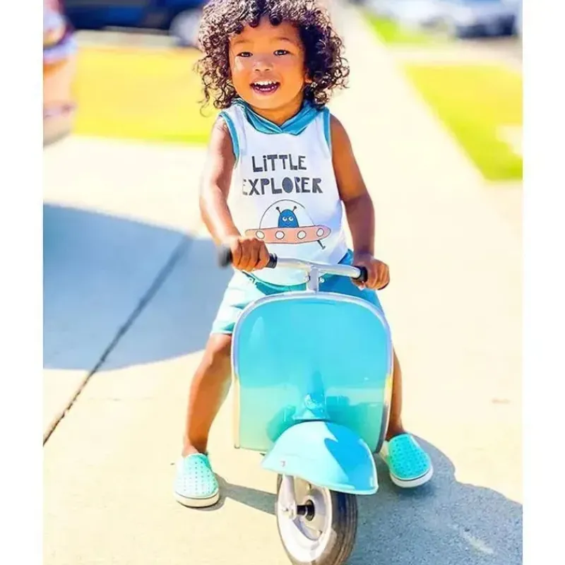 Uniche Collective Ride-On Toys|Toys For 3 Year Old*Ambosstoys - Toddler Metal Ride-On Scooters, Mint