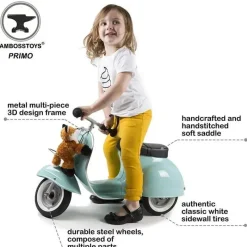 Uniche Collective Ride-On Toys|Toys For 3 Year Old*Ambosstoys - Toddler Metal Ride-On Scooters, Mint