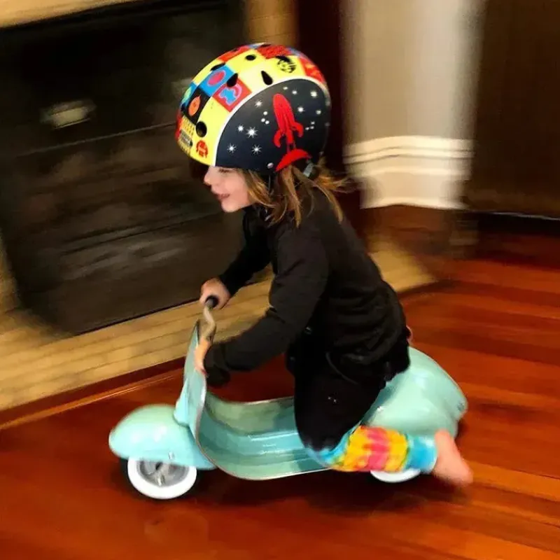 Uniche Collective Ride-On Toys|Toys For 3 Year Old*Ambosstoys - Toddler Metal Ride-On Scooters, Mint