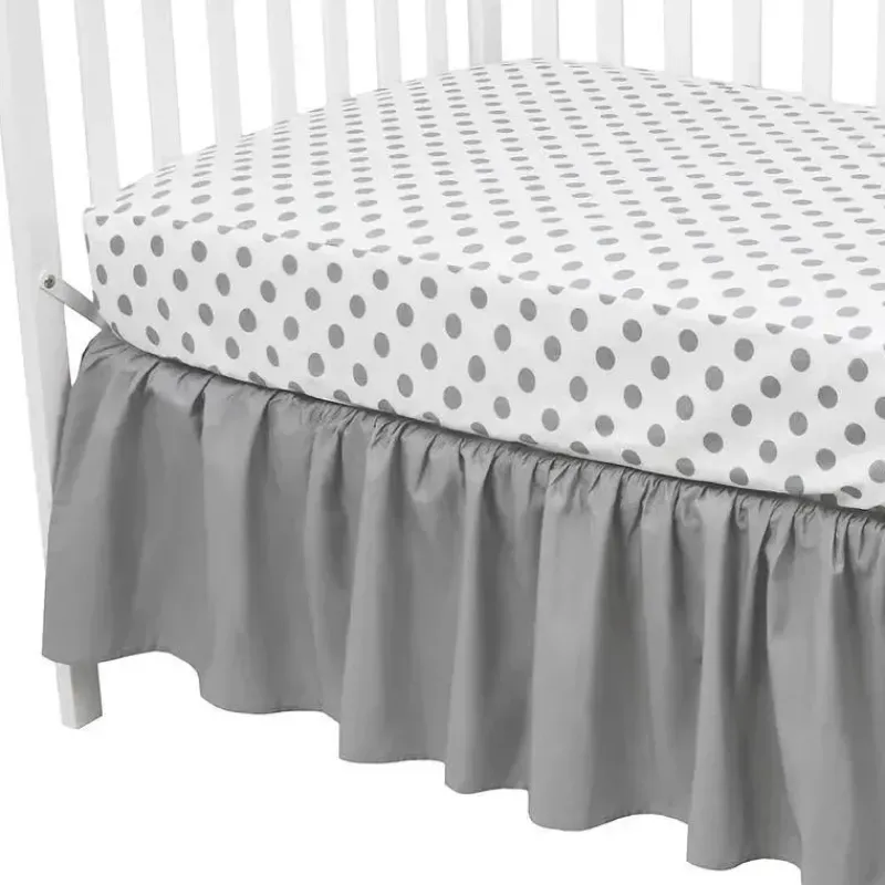 American Baby Company Crib & Bed Sheets*American Baby - 100% Natural Cotton Percale Fitted Crib Sheet, Dots